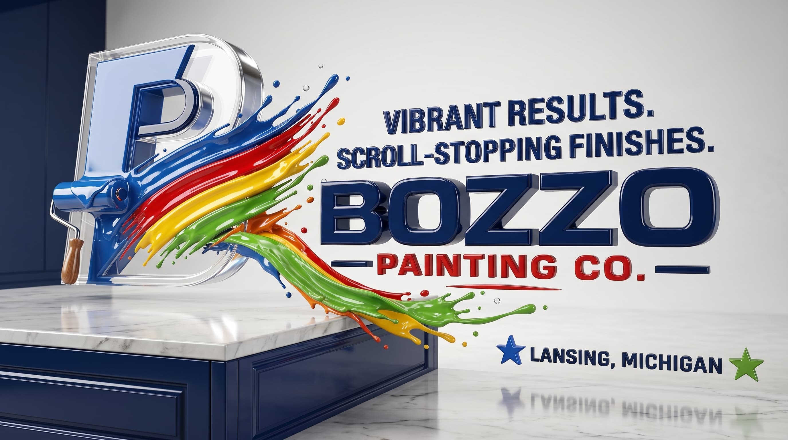 Bozzo Painting Co. branded banner