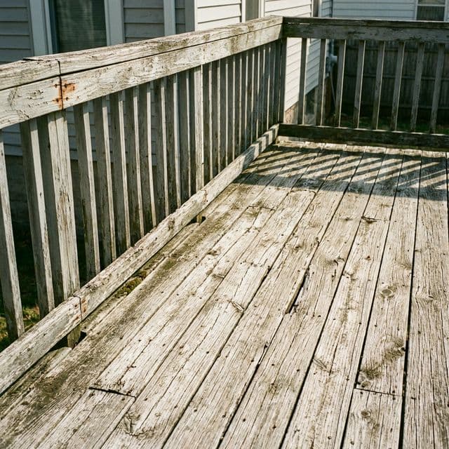 Deck and Fence Staining Before